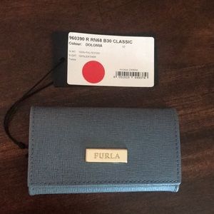 NWT Furla Leather Key Holder